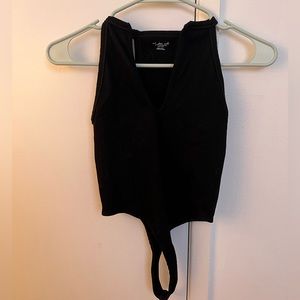 NEVER WORN Urban outfitters black thong bodysuit